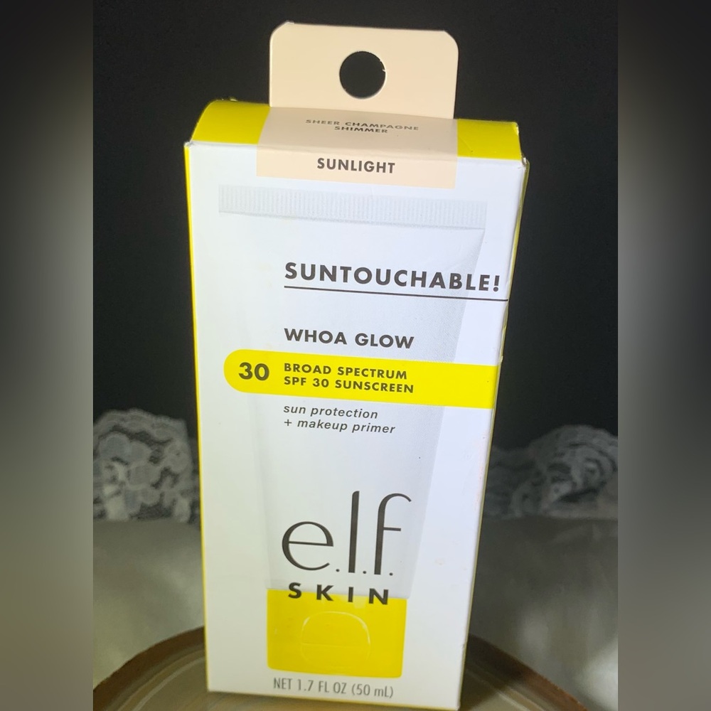 elf skin suntouchable WHOA GLOW SPF 30 & primer New